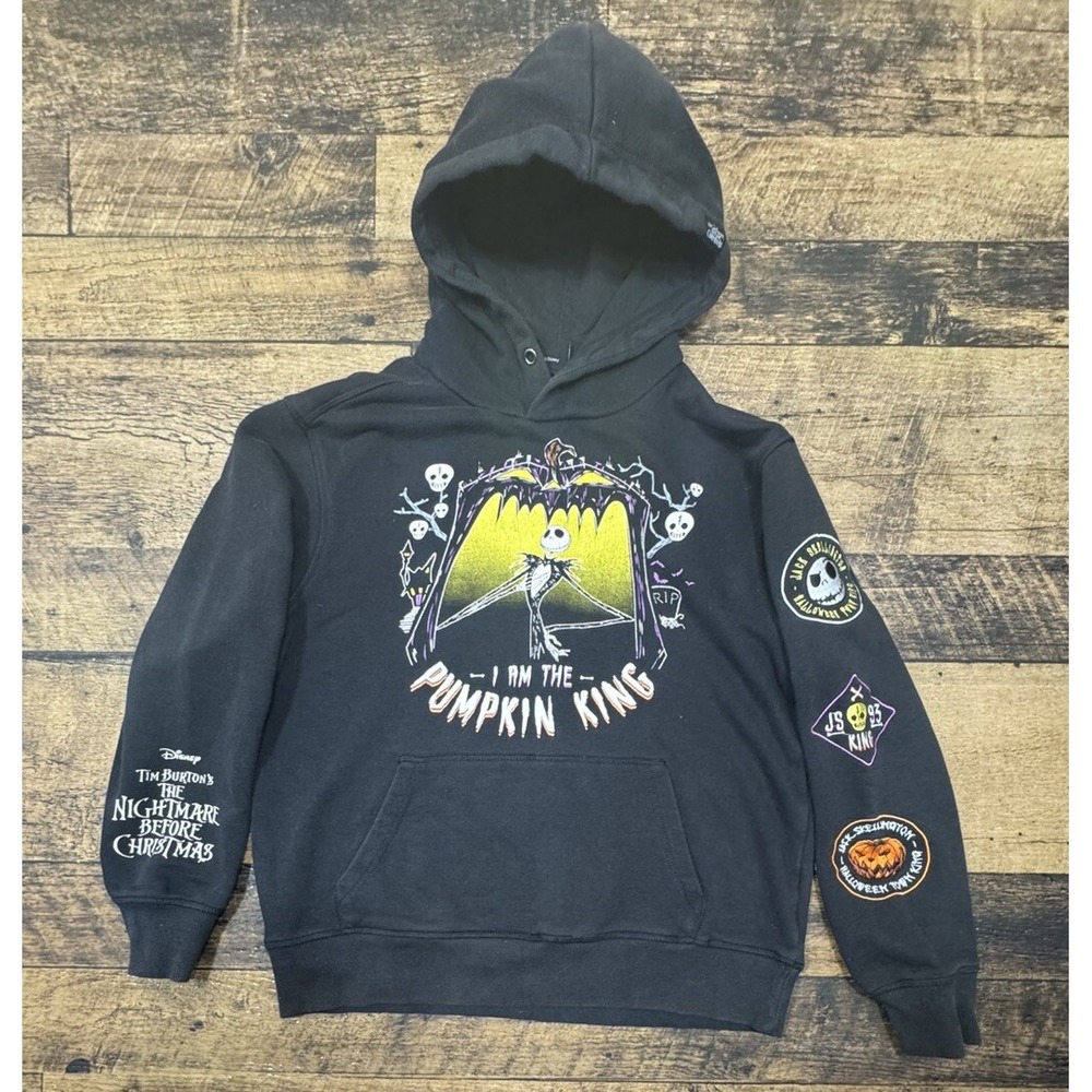 Disney 93 Pumpkin King Hoodie Jack Skellington Nightmare Before Christmas‎ Small